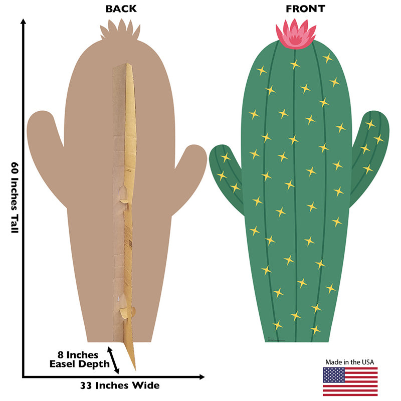 60-INCH CACTUS Cardboard Cutout Standup / Standee