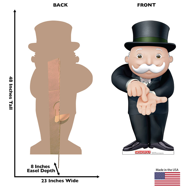 RICH UNCLE PENNYBAGS "Monopoly" Cardboard Cutout Standup / Standee