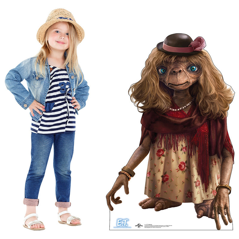E. T. IN DRAG "E. T. the Extra-Terrestrial" Cardboard Cutout Standup / Standee