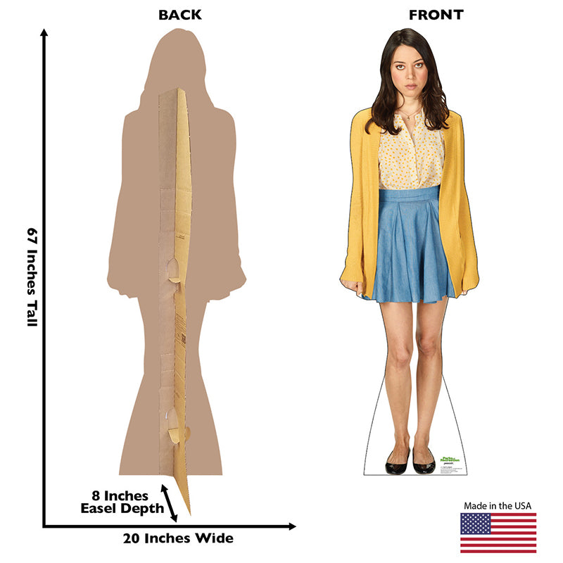 APRIL LUDGATE "Parks and Recreation" Cardboard Cutout Standup / Standee