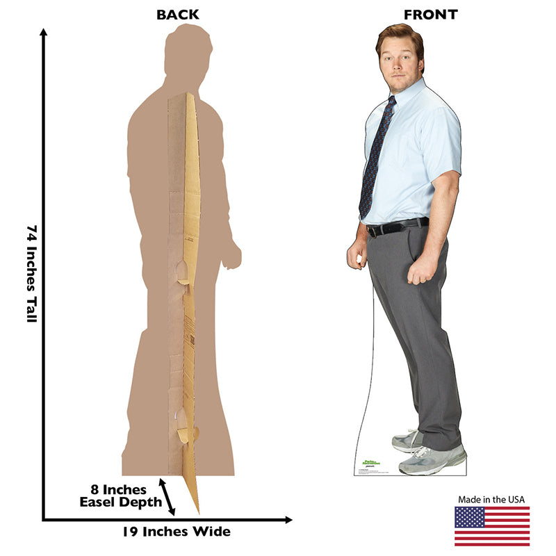 ANDY DWYER "Parks and Recreation" Cardboard Cutout Standup / Standee