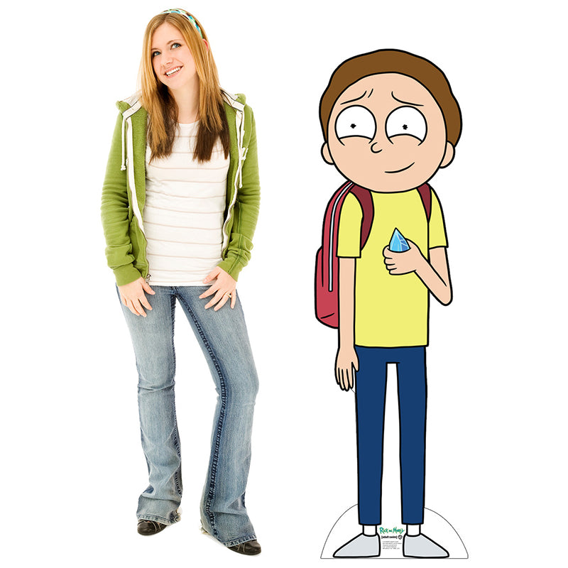 MORTY WITH DEATH CRYSTAL "Rick & Morty" Cardboard Cutout Standup / Standee