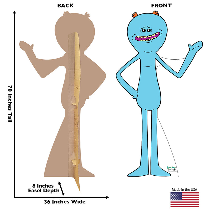 MR. MEESEEKS "Rick & Morty" Cardboard Cutout Standup / Standee