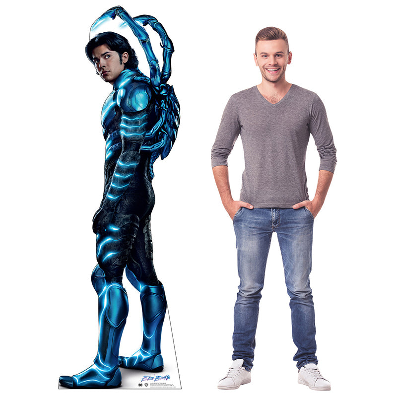 BLUE BEETLE / JAIME REYES "Blue Beetle" Cardboard Cutout Standup / Standee
