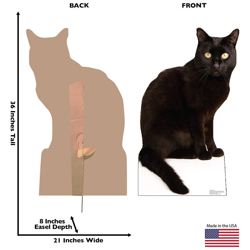 BLACK CAT Cardboard Cutout Standup / Standee
