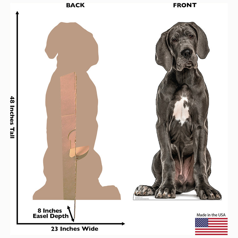 GREAT DANE DOG Cardboard Cutout Standup / Standee