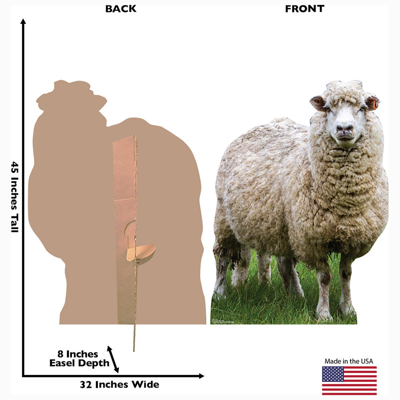 SHEEP Cardboard Cutout Standup / Standee