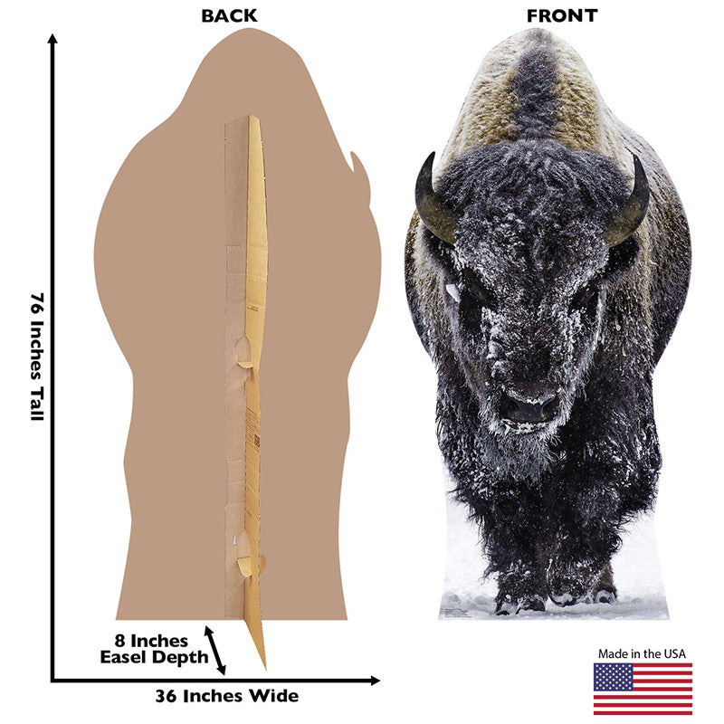 YELLOWSTONE BISON Cardboard Cutout Standup / Standee