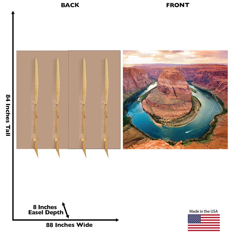 HORSESHOE BEND BACKDROP Cardboard Cutout Standup / Standee