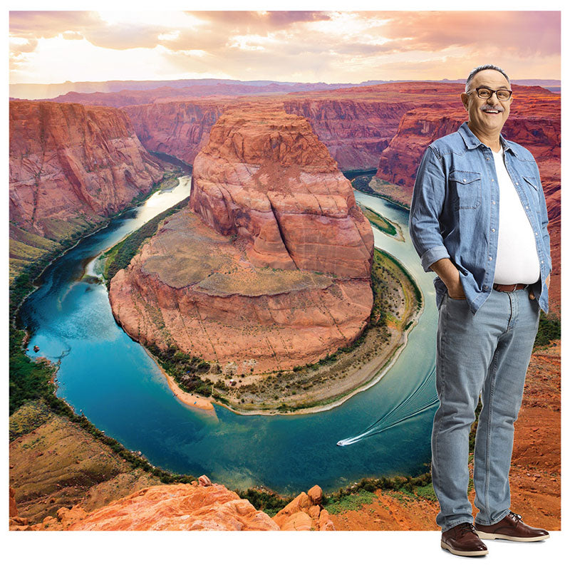 HORSESHOE BEND BACKDROP Cardboard Cutout Standup / Standee