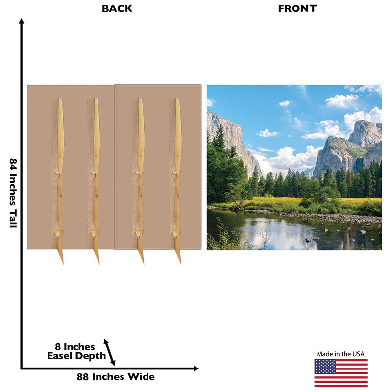 YOSEMITE VALLEY BACKDROP Cardboard Cutout Standup / Standee