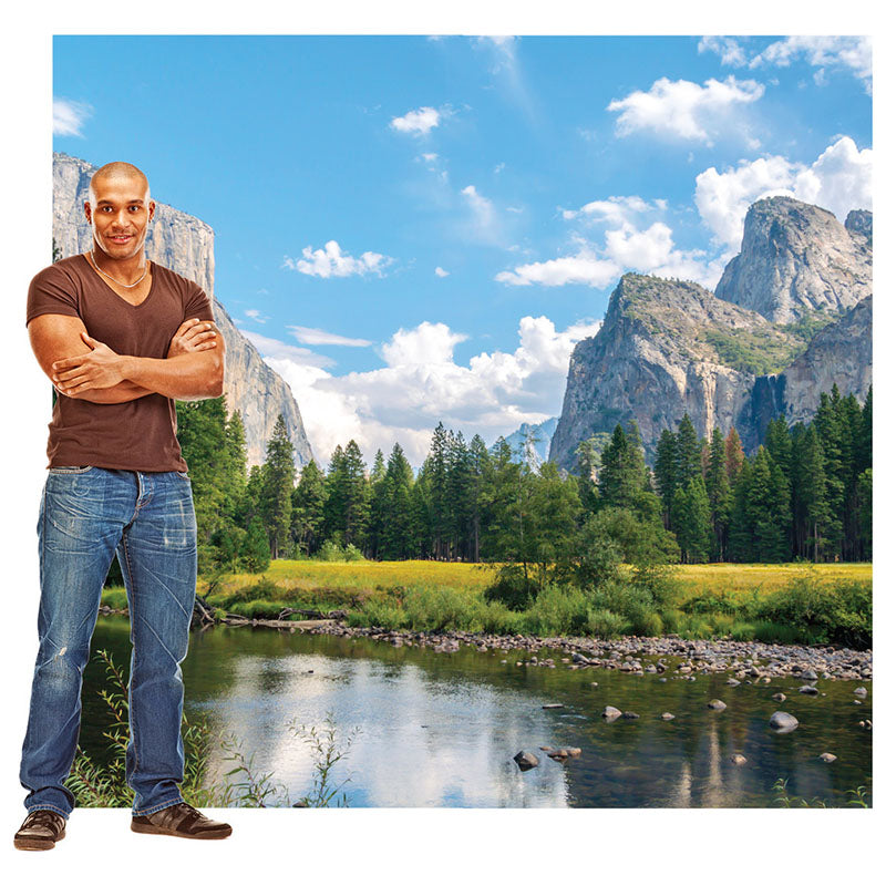 YOSEMITE VALLEY BACKDROP Cardboard Cutout Standup / Standee