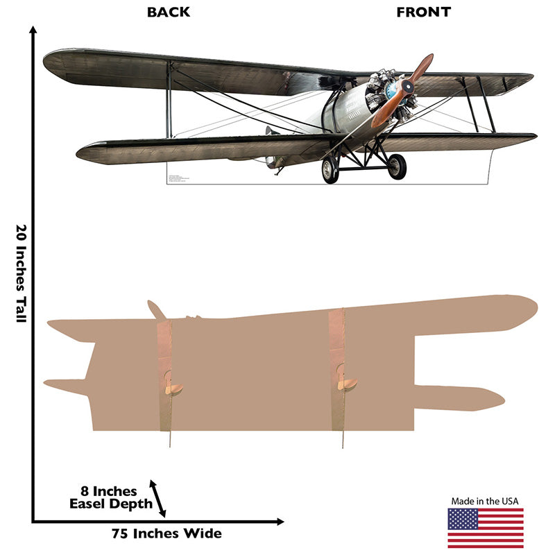 BIPLANE Cardboard Cutout Standup / Standee