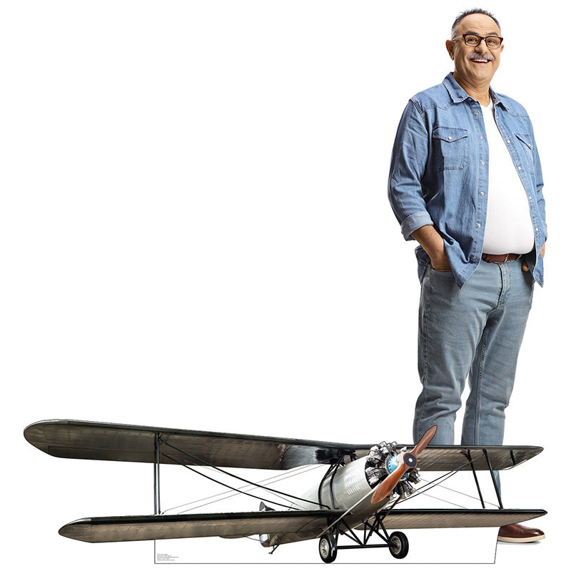 BIPLANE Cardboard Cutout Standup / Standee