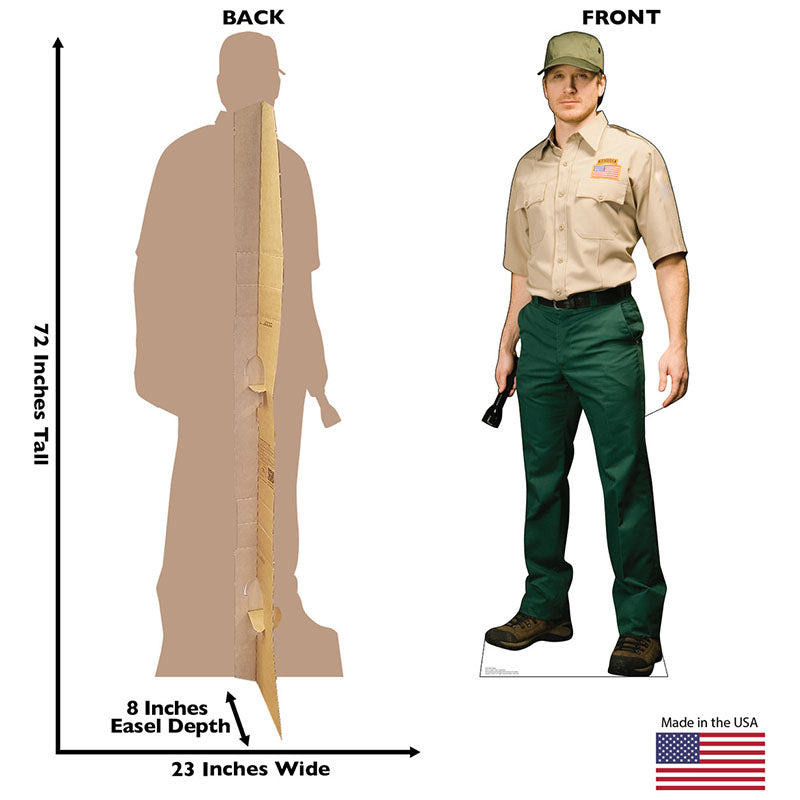 PARK RANGER Cardboard Cutout Standup / Standee