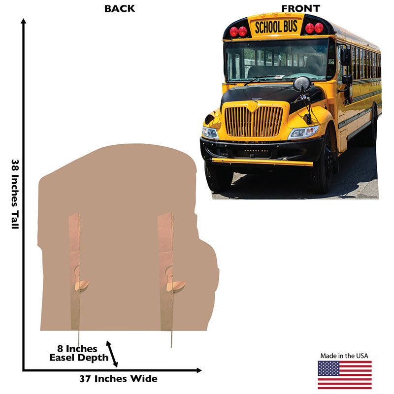 SCHOOL BUS Cardboard Cutout Standup / Standee