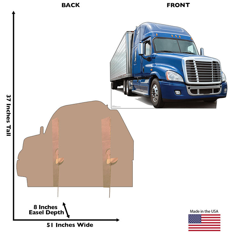 SEMI TRUCK Cardboard Cutout Standup / Standee