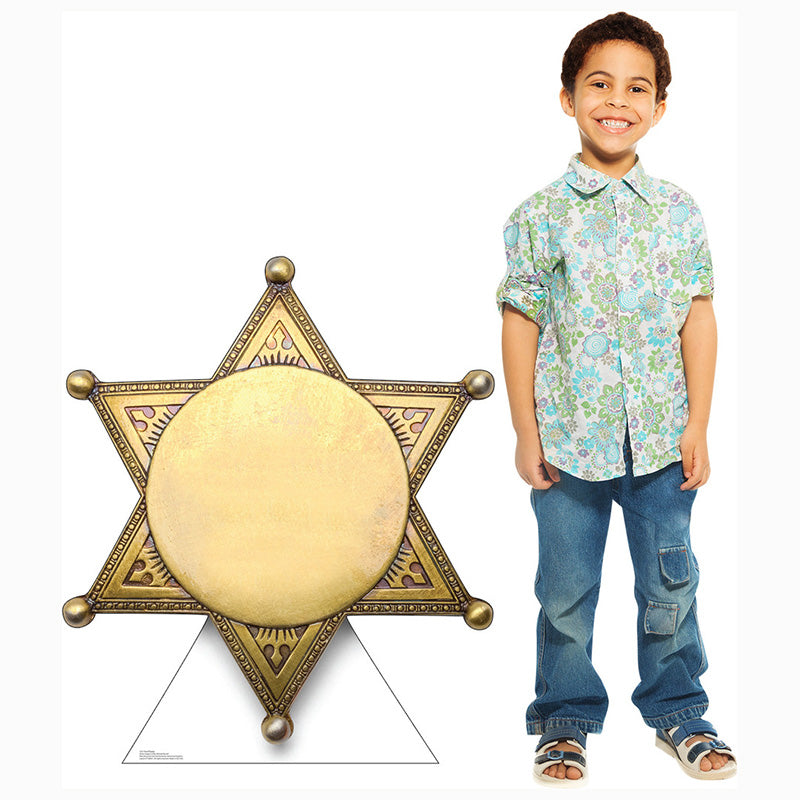 SHERIFF'S BADGE Cardboard Cutout Standup / Standee