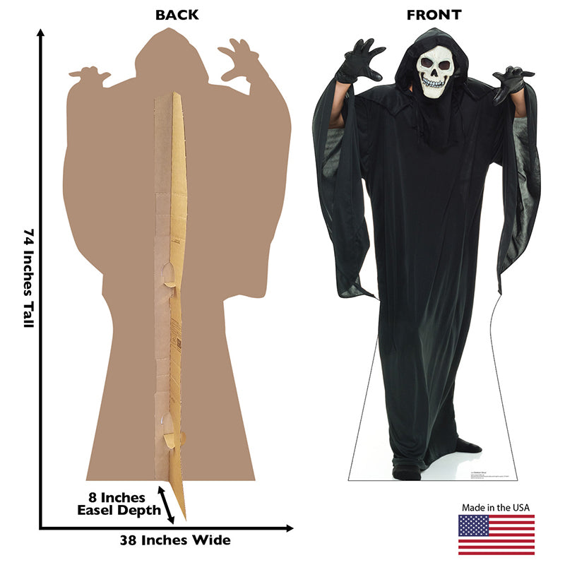 SKELETON GHOST Cardboard Cutout Standup / Standee