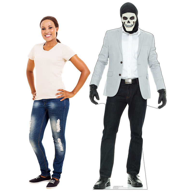 MASKED MAN IN JACKET Cardboard Cutout Standup / Standee
