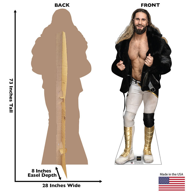 SETH ROLLINS WWE Wrestling Cardboard Cutout Standup / Standee