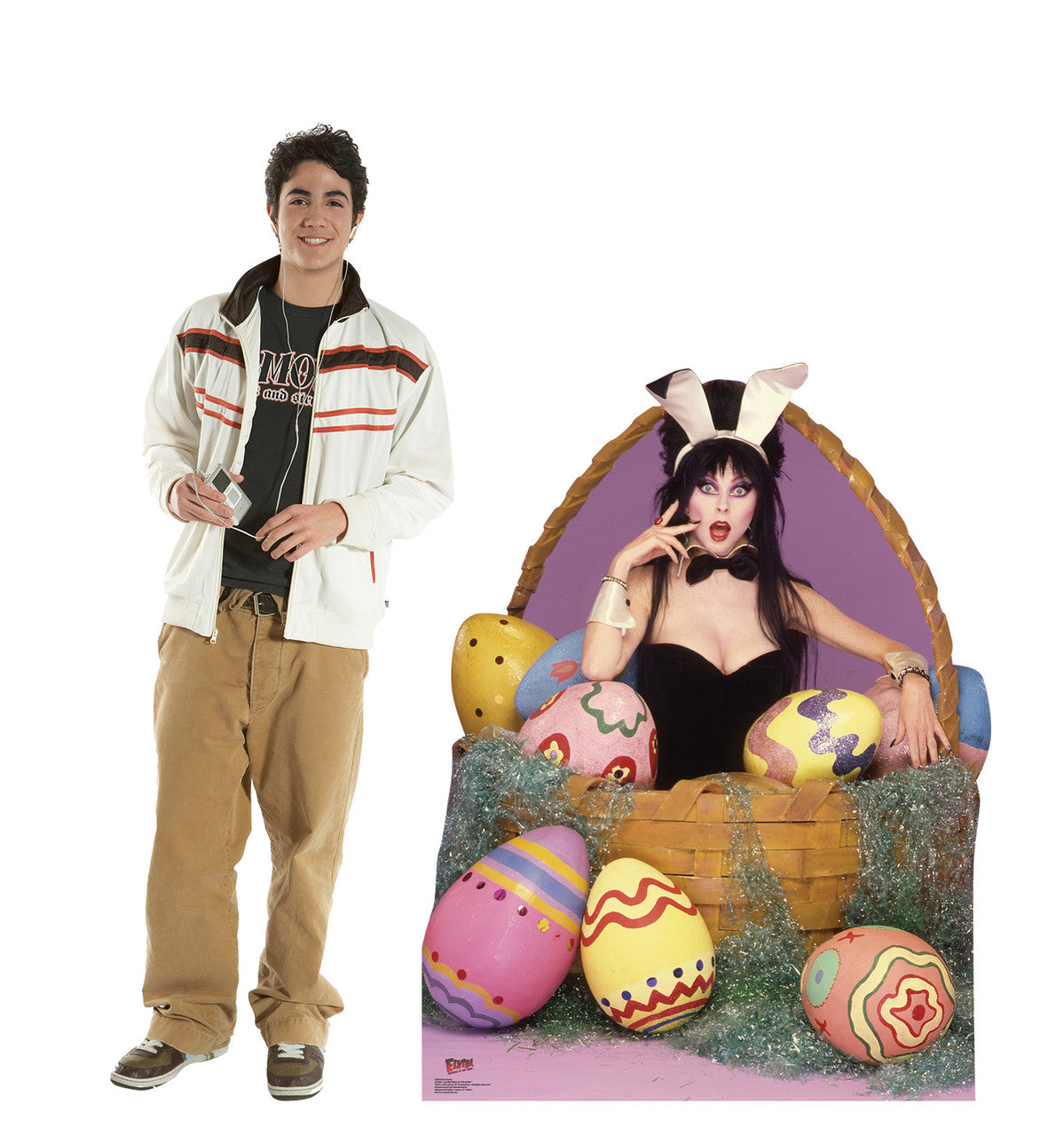 ELVIRA EASTER BASKET Mistress of the Dark Cardboard Cutout Standup / Standee