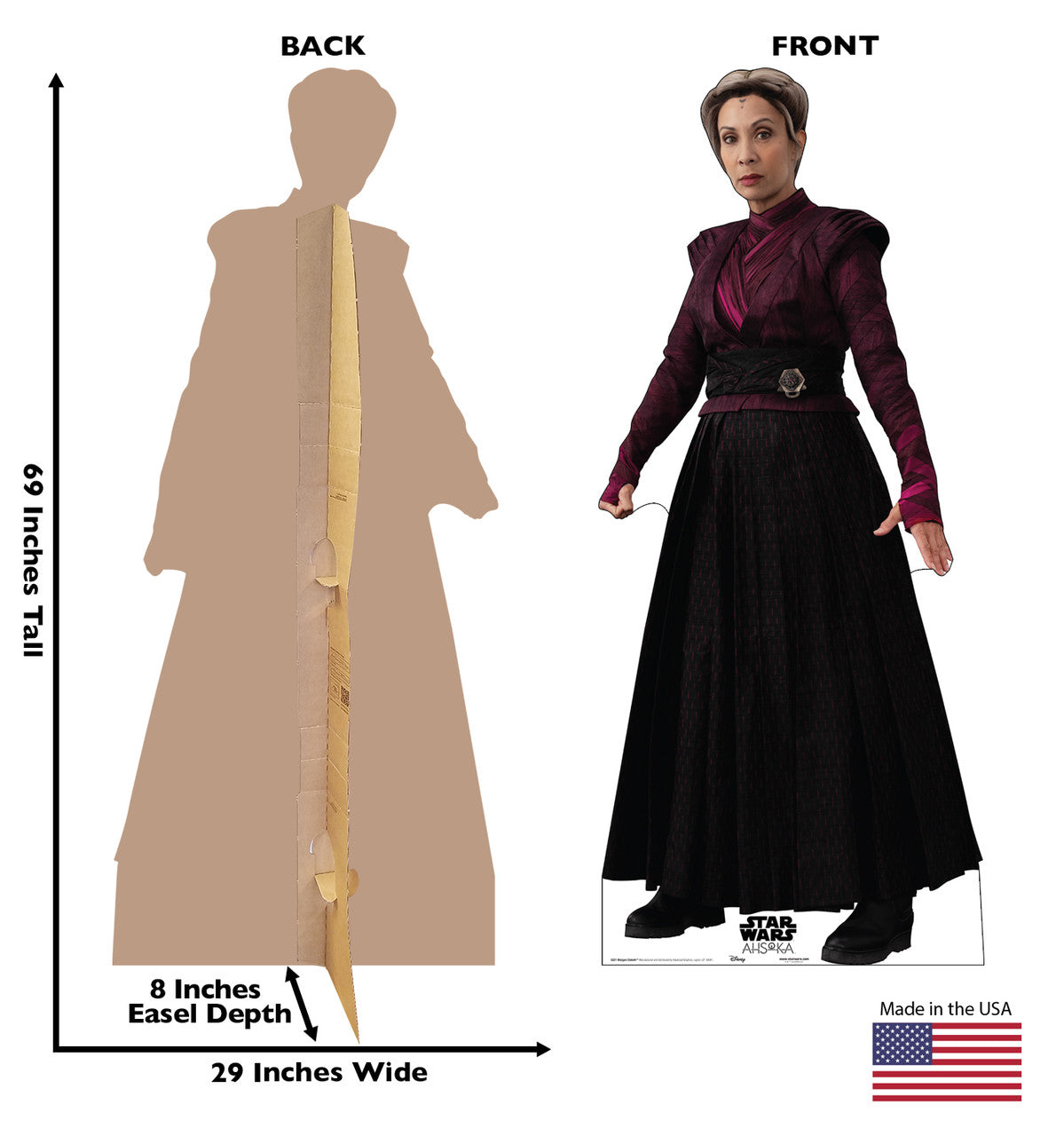 MORGAN ELSBETH "Star Wars: Ahsoka" Cardboard Cutout Standup / Standee