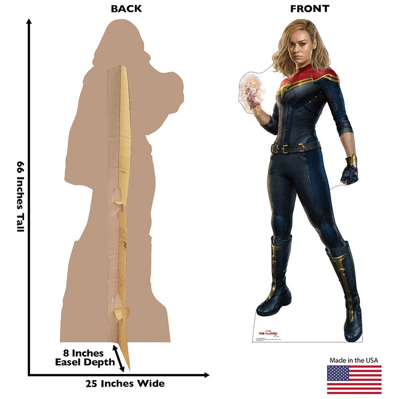 CAPTAIN MARVEL / CAROL DANVERS "The Marvels" Cardboard Cutout Standup / Standee