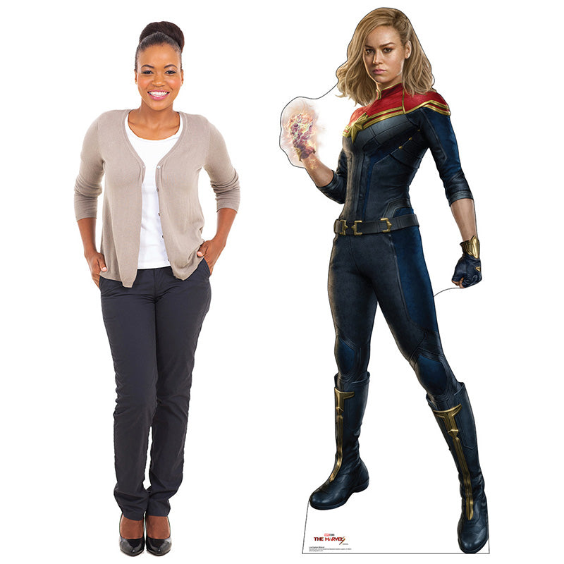 CAPTAIN MARVEL / CAROL DANVERS "The Marvels" Cardboard Cutout Standup / Standee