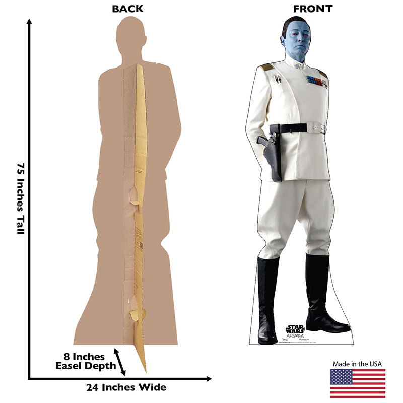 GRAND ADMIRAL THRAWN "Star Wars: Ahsoka" Cardboard Cutout Standup / Standee