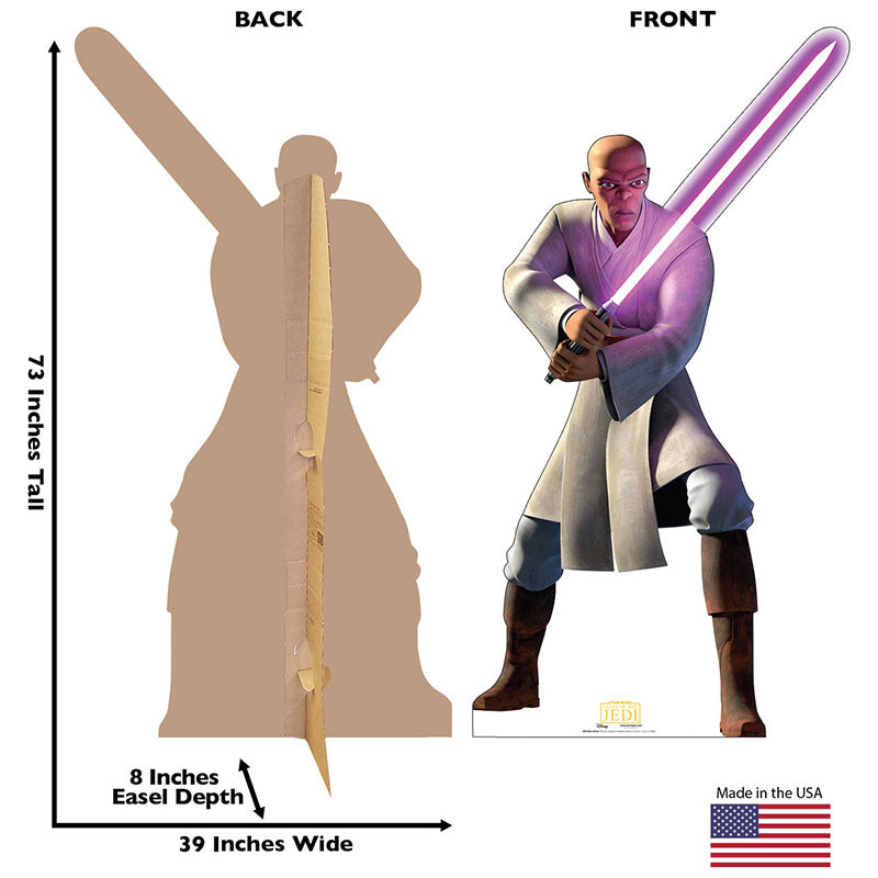 MACE WINDU "Star Wars: Tales of the Jedi" Cardboard Cutout Standup / Standee