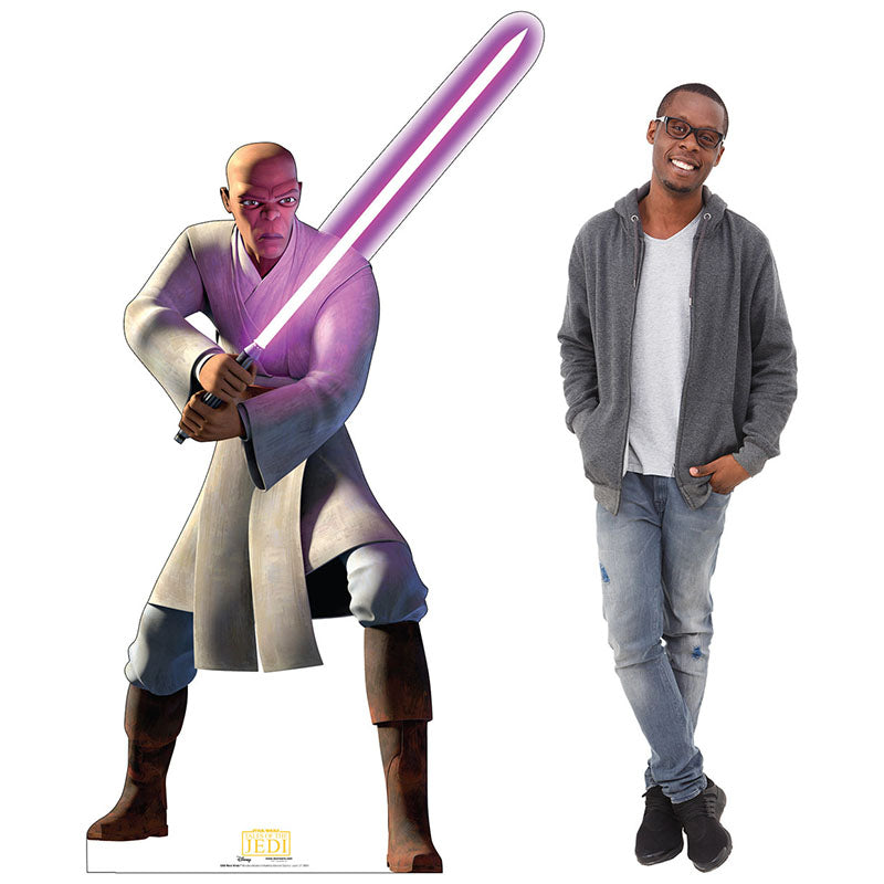 MACE WINDU "Star Wars: Tales of the Jedi" Cardboard Cutout Standup / Standee
