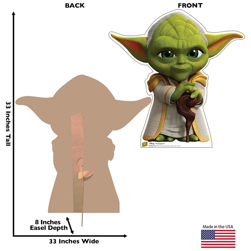 MASTER YODA "Star Wars: Young Jedi Adventures" Cardboard Cutout Standup / Standee