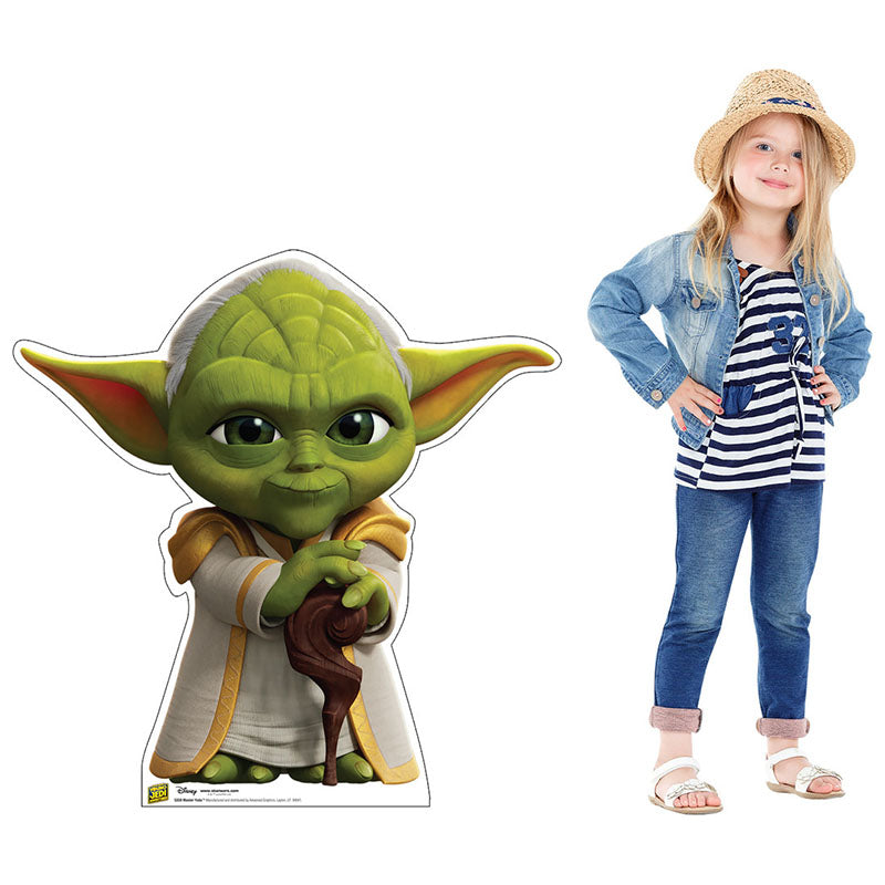 MASTER YODA "Star Wars: Young Jedi Adventures" Cardboard Cutout Standup / Standee