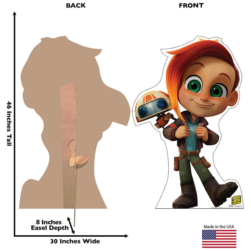NASH DURANGO & RJ-83 "Star Wars: Young Jedi Adventures" Cardboard Cutout Standup / Standee