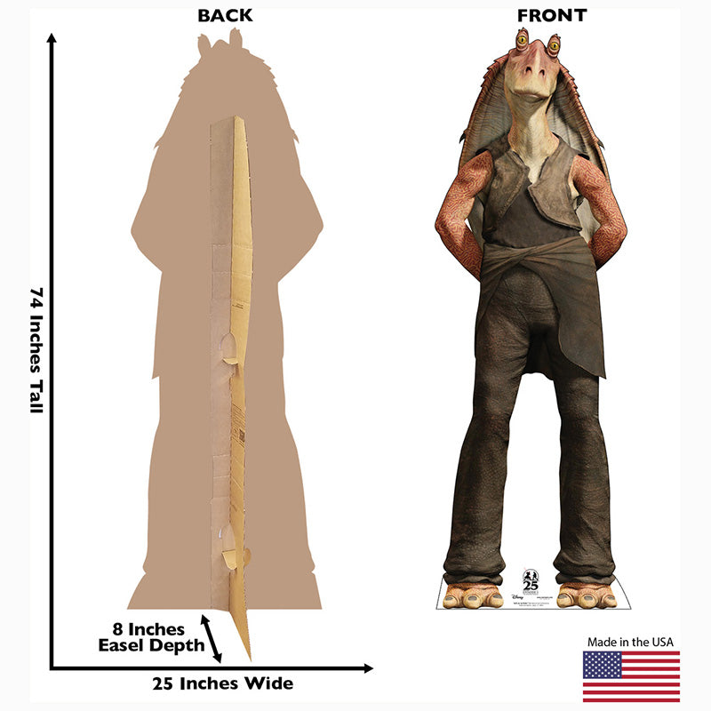 JAR JAR BINKS "Star Wars: The Phantom Menace" Cardboard Cutout Standup / Standee