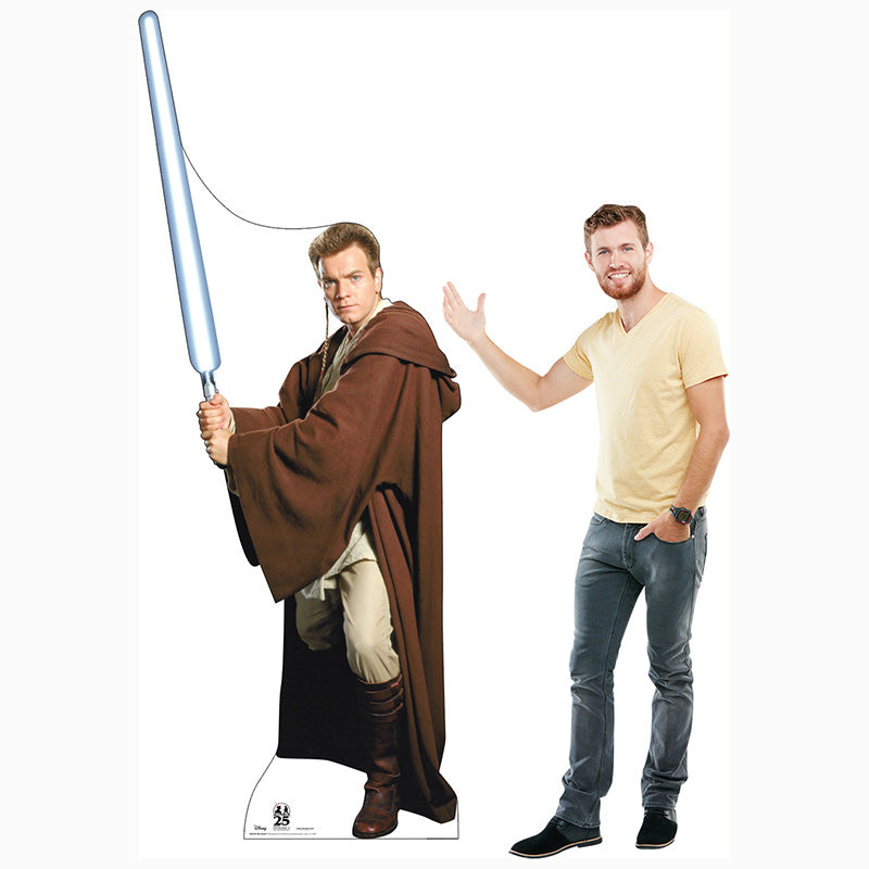OBI-WAN KENOBI "Star Wars: The Phantom Menace" Cardboard Cutout Standup / Standee