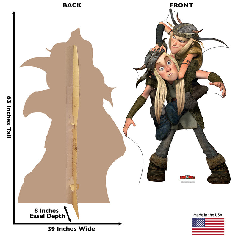 TUFFNUT & RUFFNUT THORSTON "How to Train Your Dragon" Cardboard Cutout Standup / Standee