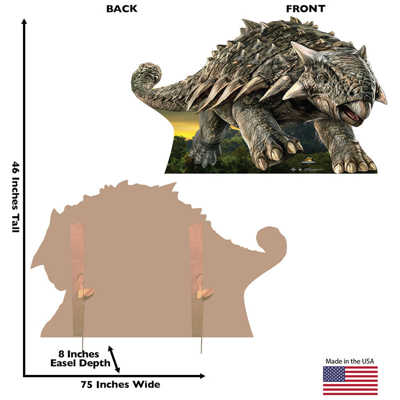 ANKYLOSAURUS "Jurassic World Rebirth" Cardboard Cutout Standup / Standee
