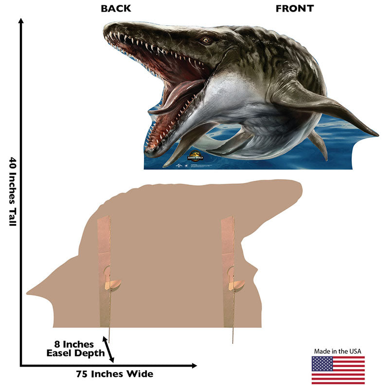 MOSASAURUS "Jurassic World Rebirth" Cardboard Cutout Standup / Standee
