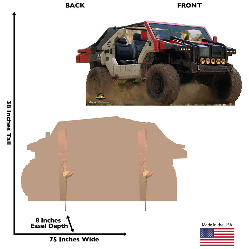 INGEN 4WD VEHICLE "Jurassic World Rebirth" Cardboard Cutout Standup / Standee