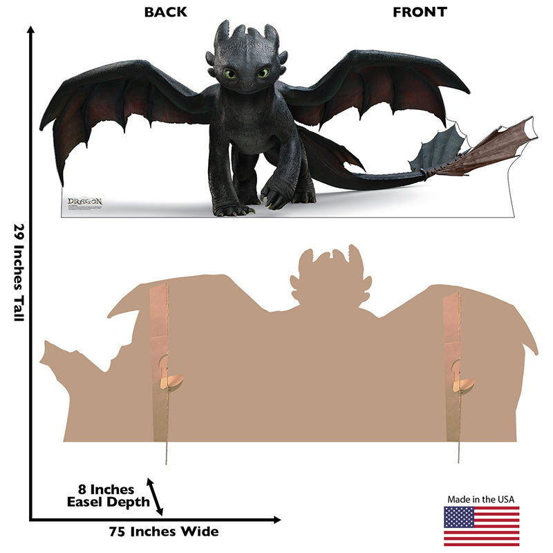 TOOTHLESS "How to Train Your Dragon" Cardboard Cutout Standup / Standee