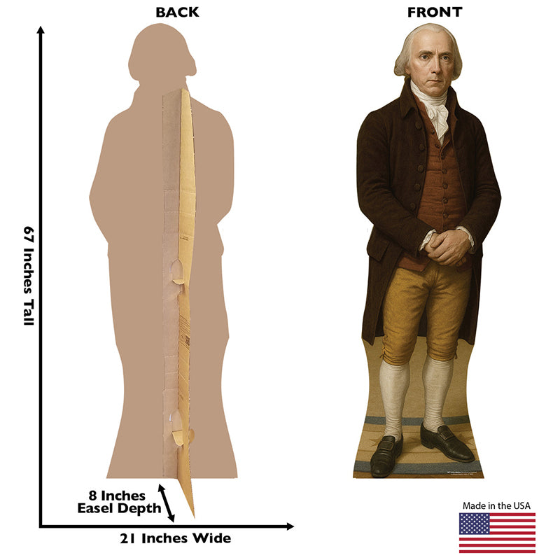 JAMES MADISON Cardboard Cutout Standup / Standee