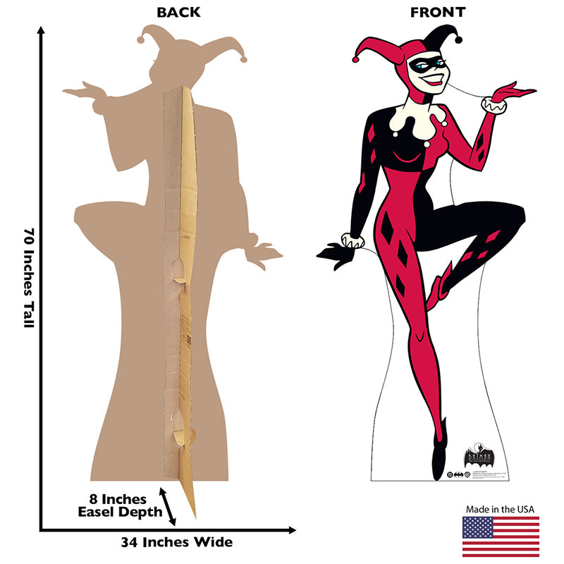 HARLEY QUINN "Batman: The Animated Series" Cardboard Cutout Standup / Standee