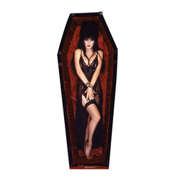 ELVIRA IN COFFIN Lifesize Cardboard Cutout Standup Standee - Front