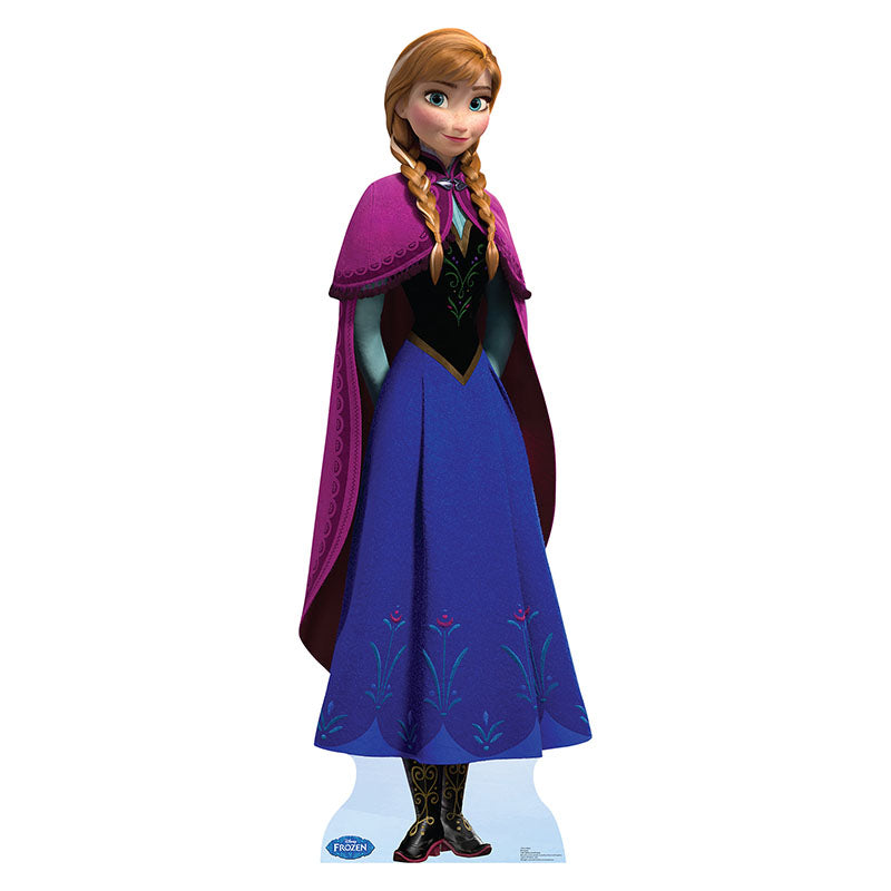 ANNA "Frozen" Lifesize Cardboard Cutout Standup Standee - Front