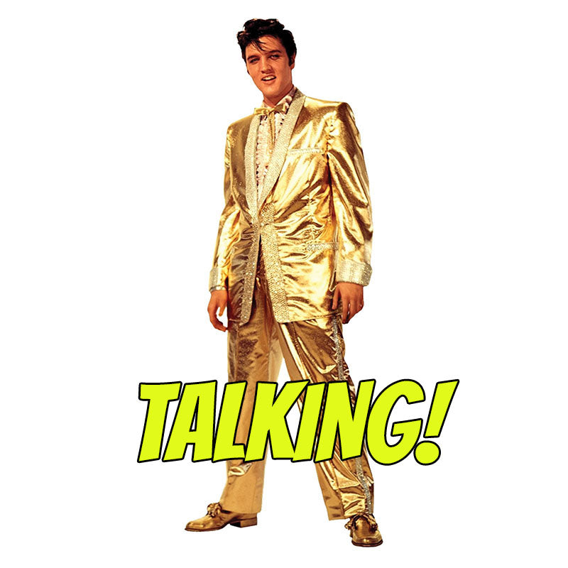 ELVIS PRESLEY TALKING Lifesize Cardboard Cutout Standup Standee - Front