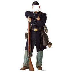 CIVIL WAR UNION SOLDIER STAND-IN Lifesize Cardboard Cutout Standup Standee - Front