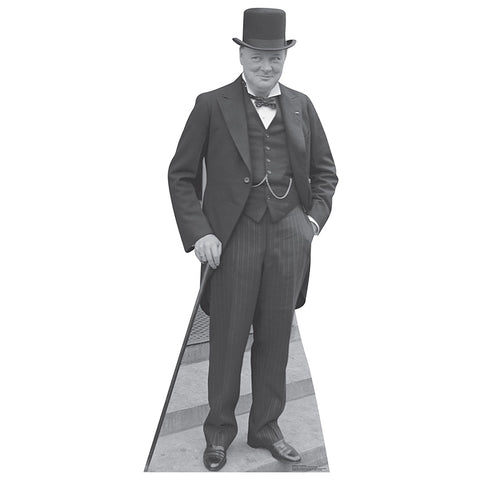 SIR WINSTON CHURCHILL Lifesize Cardboard Cutout Standup Standee - Front