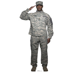 ARMY SOLDIER Lifesize Cardboard Cutout Standup Standee - Front
